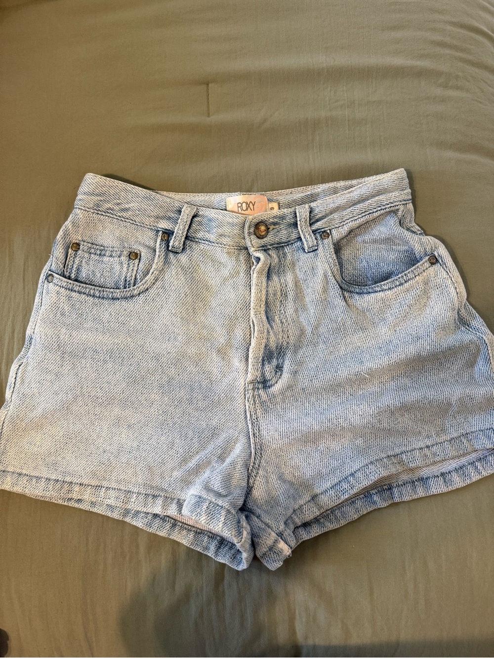 Roxy Light Wash Denim Shorts